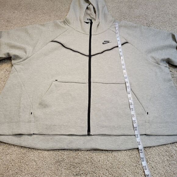 Nike Women's Plus Gray Full-zip Hoodie Size 2X - Picture 7 of 7